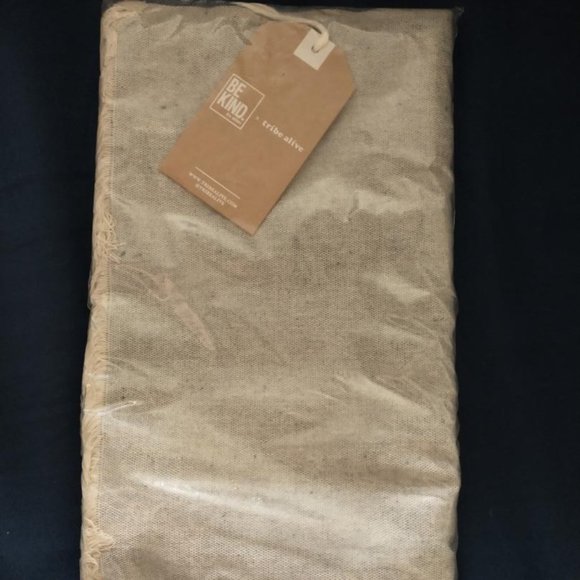 NEW TRIBE ALIVE UPCYCLED DENIM SCARF BE KIND - Picture 2 of 4